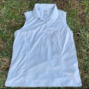 ADIDAS PUREMOTION LIGHT BLUE GOLF TANK TOP
